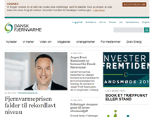 Tablet Screenshot of danskfjernvarme.dk